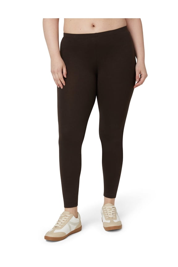 Women's Cotton Legging, Espresso, X-Large