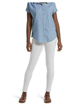 Navy High-Rise Smocked Waist Straight Leg Ruffle Pants