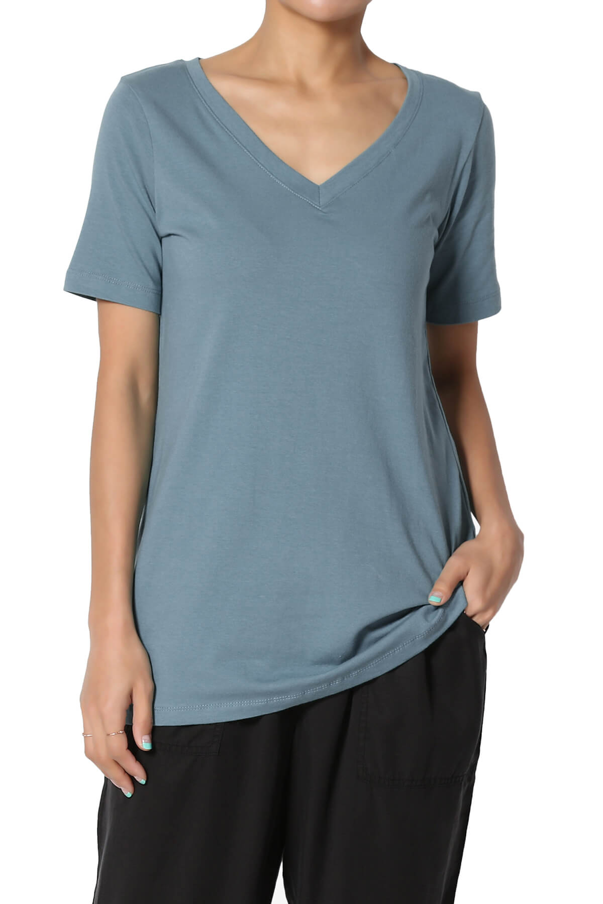 Wexcen Women's Long Sleeve Crew Neck Tunic Top - Slim Fit Modal Basic Tee Shirt