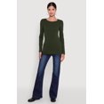 thumbnail image 1 of Women's Basic Long Sleeve Crew Neck T Shirt, 1 of 5