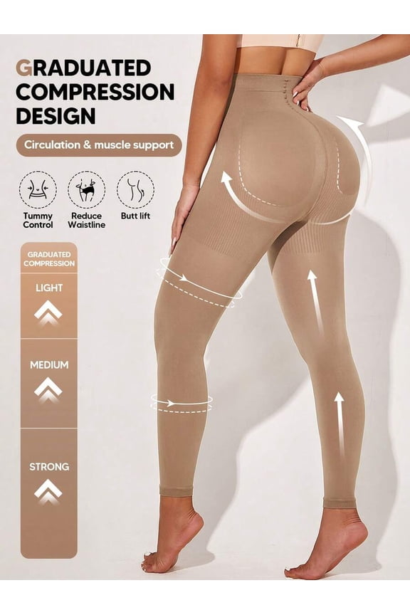 Women's Basic Mesh Compression Shapewear Leggings