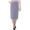 thumbnail image 1 of Women's Basic Modest 26" Below the Knee Length Midi Stretch Knit Straight Skirt, 1 of 11