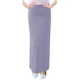 thumbnail image 1 of Women's Basic Modest 37" Ankle Length Long Stretch Knit Straight Skirt, 1 of 11