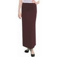 thumbnail image 1 of Women's Basic Modest 37" Ankle Length Stretch Knit Straight Skirt, 1 of 10