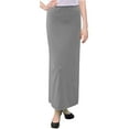 thumbnail image 1 of Women's Basic Modest 37" Ankle Length Stretch Knit Straight Skirt, 1 of 10