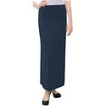 thumbnail image 1 of Women's Basic Modest 37" Ankle Length Stretch Knit Straight Skirt, 1 of 10
