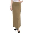 thumbnail image 1 of Women's Basic Modest 37" Ankle Length Stretch Knit Straight Skirt, 1 of 10