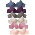 thumbnail image 1 of Women's Basic Plain Bras, Pack of 6 - 4337P8, 34C, 1 of 1