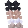 thumbnail image 1 of Women's Basic Plain Bras Petite to Plus Size, Pack of 6 4290P, 36B, 1 of 5