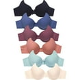 thumbnail image 1 of Mamia Women's Basic Lace/Plain Lace Bras Pack of 6- Various Styles 4336P, 34C, 1 of 7
