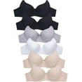 thumbnail image 1 of Women's Basic Plain Lace Bras Petite to Plus Size Pack of 6- Various Styles 4410P8, 40C, 1 of 1