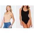 thumbnail image 1 of Women's Basic Round Neck T Shirt Bodysuit Tops Short Sleeve Jumpsuit For Match A Shorts Skirt Coat Suit Or Jeans, 1 of 7