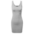 thumbnail image 1 of Women's Basic Scoop Neck Sleeveless Bodycon Mini Tank Dress, 1 of 3