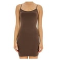thumbnail image 1 of Women's Basic Seamless Camisole Slip Dress - Long Spaghetti Strap Cami, 1 of 1