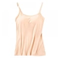thumbnail image 1 of Women's Basic Solid Camisole Adjustable Spaghetti Strap Tank Top With Chest Pad, 1 of 6