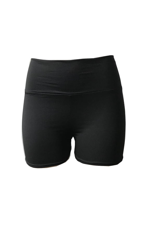 Women's Basic Solid Premium Cotton High Rise Bike Shorts