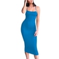 thumbnail image 1 of Women's Basic Solid Stretchy Bodycon Maxi Cami Dress M, 1 of 7