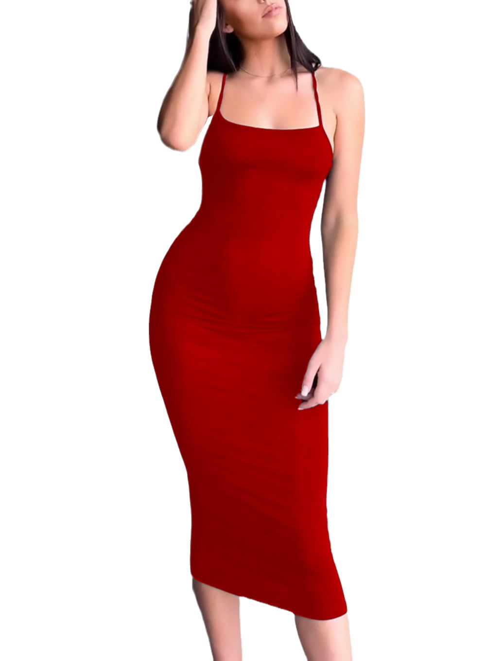 Scarboro Shaping Cami Dress Tummy Control Bodycon Dress - Temu