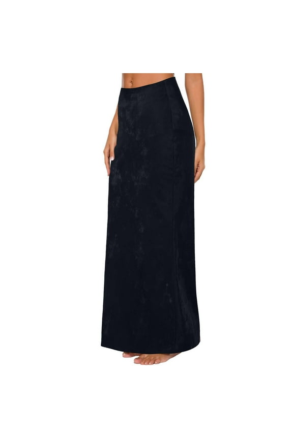 Women's Basic Solid Tie Dye Foldable High Waist Floor Length Maxi Skirt S 3XL Plus Size Fringe Skirts for Women Western Wrap Skirt Swimsuit Cover up Beach Skirt Bathing Suit Wrap Skirt Short Skirts