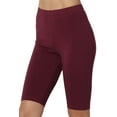 thumbnail image 1 of Women's Basic Stretch Cotton Span High Waist Above Knee Bermuda Short Leggings, 1 of 7