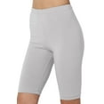 thumbnail image 1 of Women's Basic Stretch Cotton Span High Waist Above Knee Bermuda Short Leggings, 1 of 7