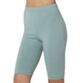 thumbnail image 1 of Women's Basic Stretch Cotton Span High Waist Above Knee Bermuda Short Leggings, 1 of 7