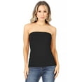 thumbnail image 1 of Women's Basic Stretch Strapless Long Bandeau Tube Top, 1 of 6