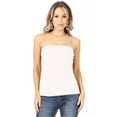 thumbnail image 1 of Women's Basic Stretch Strapless Long Bandeau Tube Top, 1 of 6