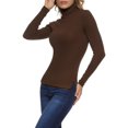 thumbnail image 1 of Women's Basic Turtleneck Long Sleeve Top, 1 of 2