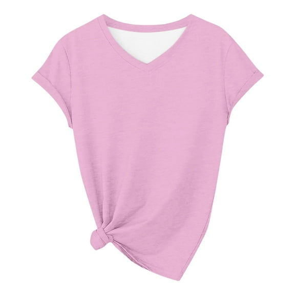 Women's Basic V Neck Short Sleeve T Shirt Casual Comfortable Everyday Top for Spring Summer Pure Tee Opaque Shirts for Women Medium Pack Shirt Women Cold Gear Summer Women Shirts Extra Large