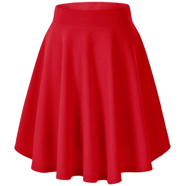 Urban Coco Gonna Midi Skater Donna: Modello Basic Elasticizzato, Vestibilità Comoda, Per Ufficio, Svago, Feste - Colori Vari, Taglie Asiatiche