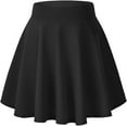 thumbnail image 1 of Women's Basic Versatile Stretchy Flared Casual Mini Skater Skirt, 1 of 6