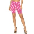 thumbnail image 1 of MOA COLLECTION Women's Solid Biker Shorts High-Waist Stretch Workout Pants, 1 of 4
