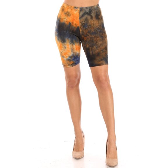 Women's Basic Workout Casual Solid Ribbed Biker Shorts Pants