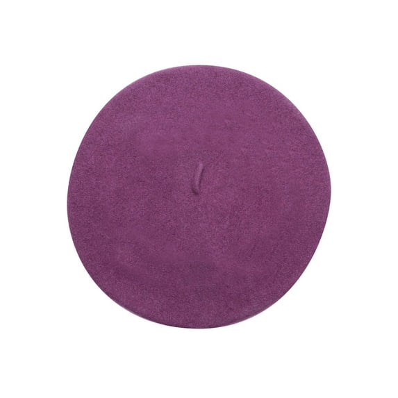 Women's Basque Beret - 100% Wool French Hat Cap - Inkberry