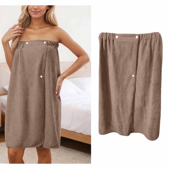 Women's Bath Towel Robe Quick Dry Bathrobe Women Adjustable Closure Spa Towel Wrap
