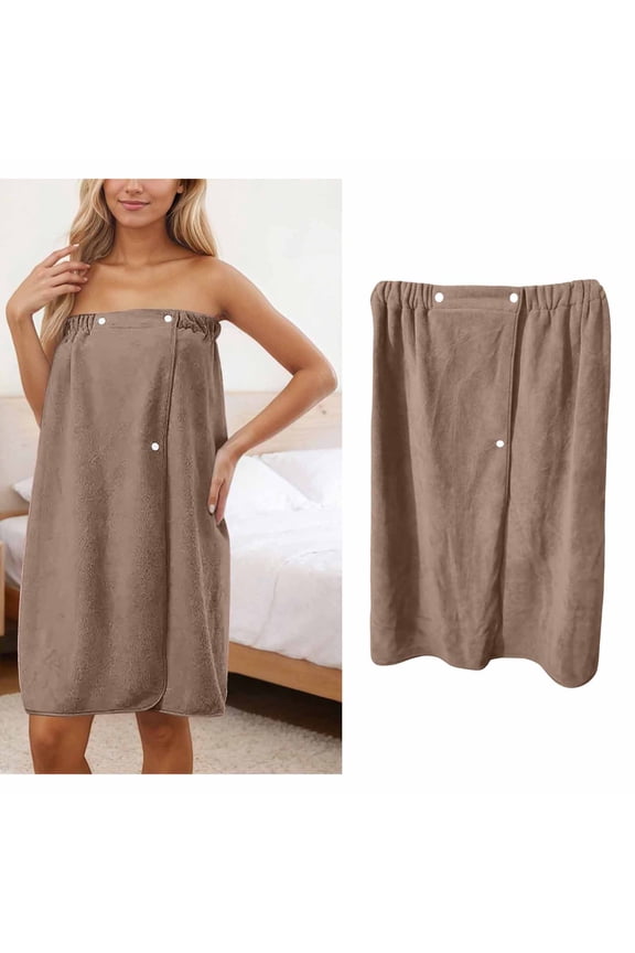 Women's Bath Towel Robe Quick Dry Bathrobe Women Adjustable Closure Spa Towel Wrap