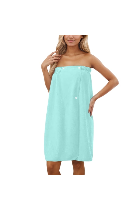 Women's Bath Towel Robe Quick Dry Women Robe Adjustable Closure Cover Up for Beach Pool