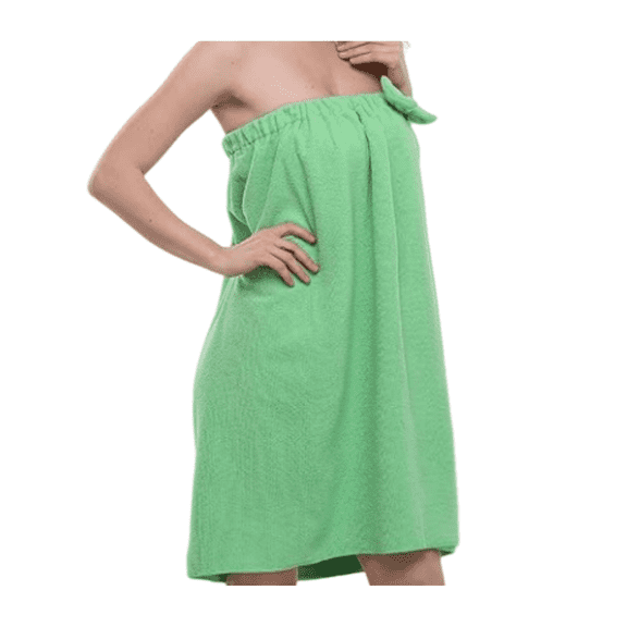 Women's Bath Towels, Microfiber Shower Wrap Robes Spa Body Wrap Bathrobe Ultra Absorbent Cover up Towels, Green