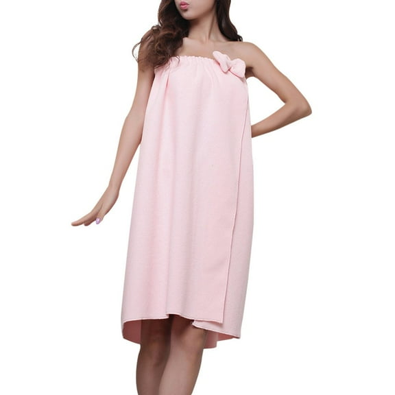 Women's Bath Wrap, Adjustable Quick Dry Spa Towel Lightweight Terry Cloth Wrap Bathrobe