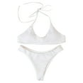 thumbnail image 1 of Women's Bathing Suits Halter Bikini Top Two Piece Swimsuits - s, 1 of 6