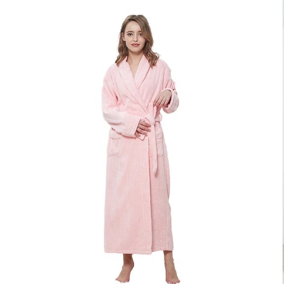 Women's Bathrobes Long Robes, Bathrobes For Women Terry Cloth, Dressing Gown Womens Pure Cotton Kimono Robes, Mens Ladies Nightgowns Bathrobe Lightweight Soft Sleepwear For Spa Shower