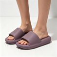 thumbnail image 1 of Women's Bathroom Slides Quick Dry Non Slip Shower Shoes Thick Sole EVA Sandals with Arch Support Lightweight Home Slippers for Pool Gym Spa Beach Vacation (Dark Purple, 38), 1 of 4