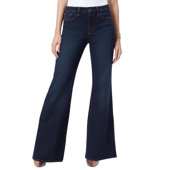 Women's Bay High Rise Flared-Leg Trouser Jeans FAULTLESS 26