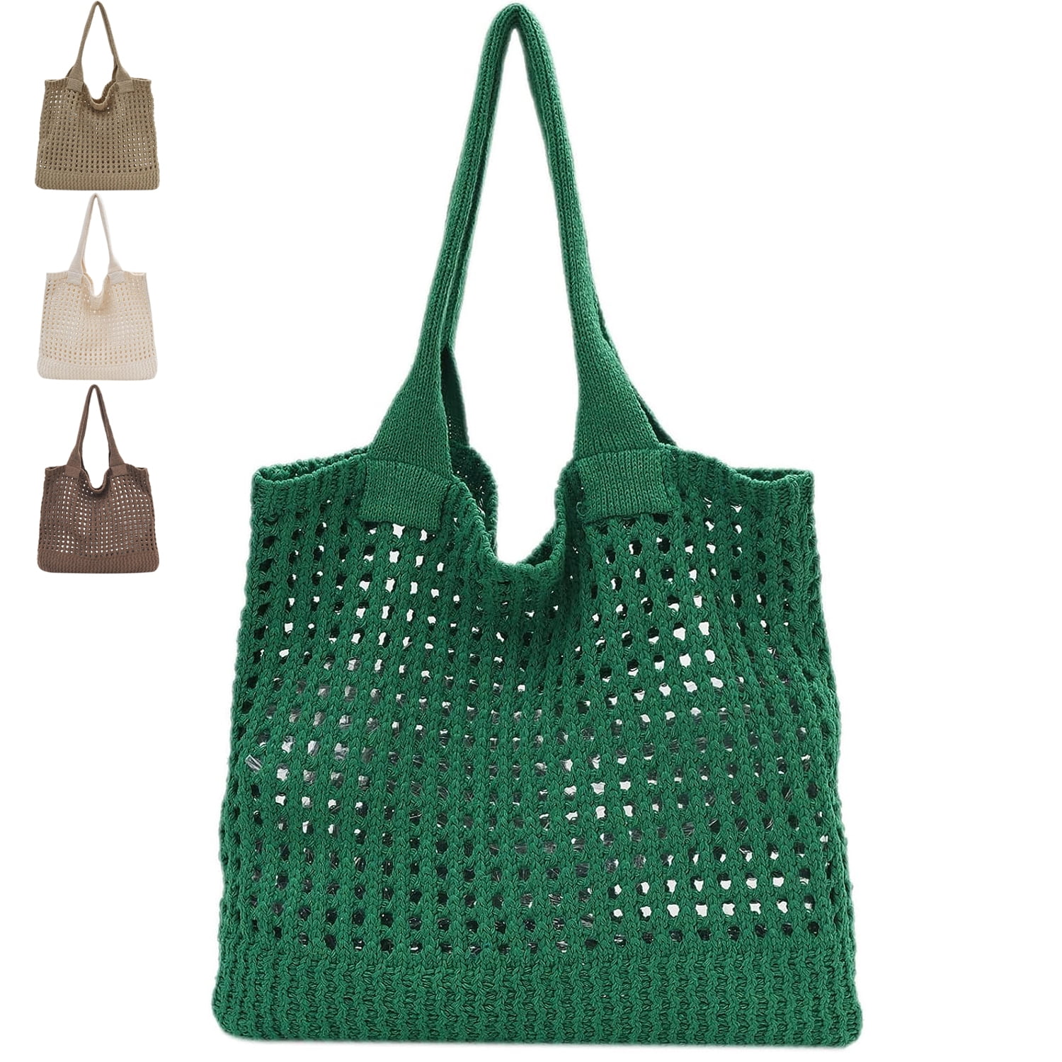 ABLE Women's Clear PVC Tote Bag - Fluorescent Green Waterproof Beach & Shopping Handbag With Zipper - View #4