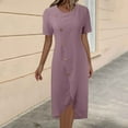 thumbnail image 1 of Women's Beach Dress Spring/summer Fashion Elegant Wrap Round Neck Floral Boho Style Dress Flowing Pleated Long Dress Long Dress Pockets Summer Beach Dress Cute Casual Dress Olive Summer Dress Dresses, 1 of 5