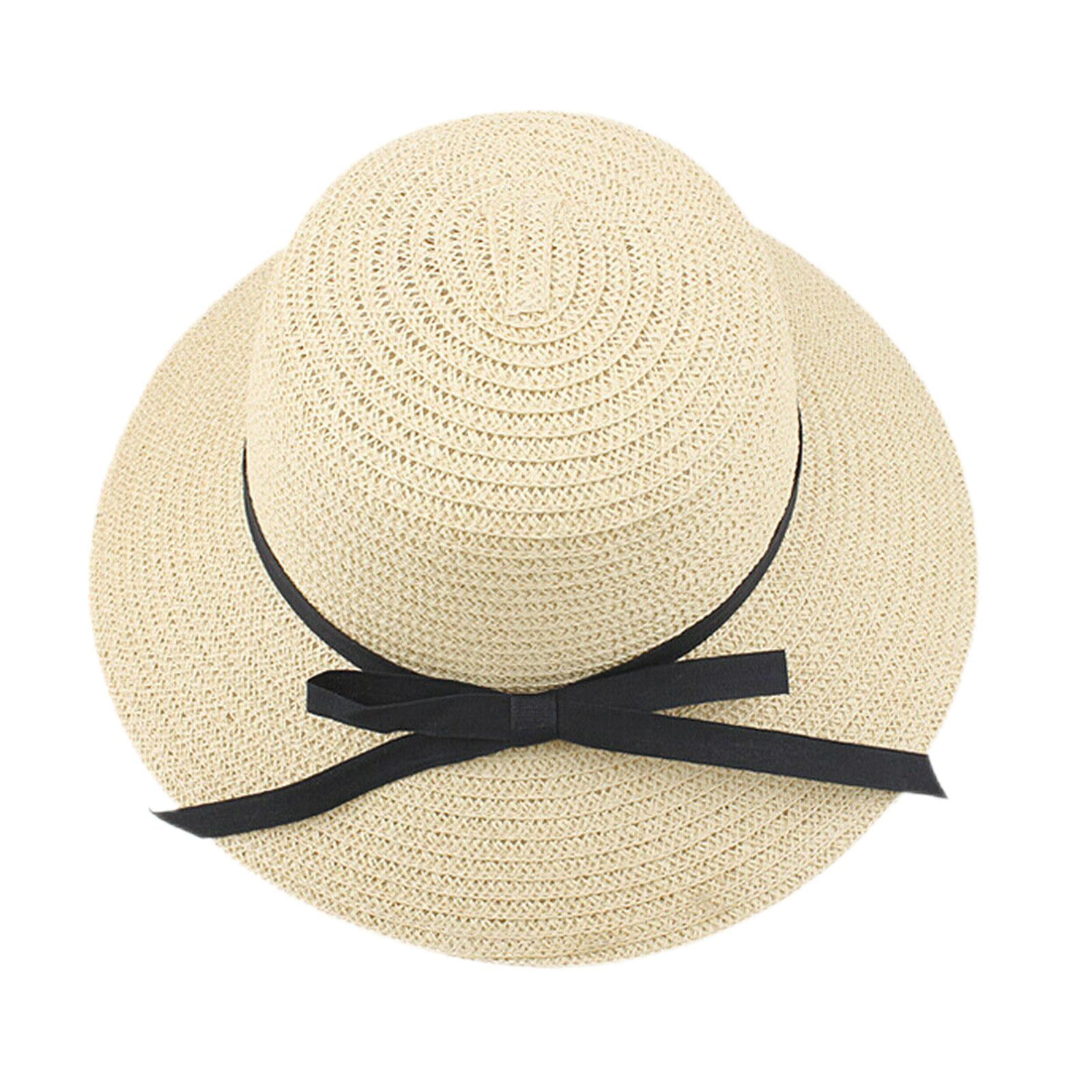 Women's Beach Hat Portable Packable Roll Up Wide Brim Sun Visor UV ...