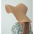 thumbnail image 1 of Women's Beach Hat Summer Large Floppy Folding Wide Brim Cap Sun Straw Hat, 1 of 3