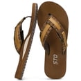 thumbnail image 1 of TEAHOO X STQ Women's Beach Sandals Flip Flops Lightweight With Arch Support Coffee Size 6, 1 of 8