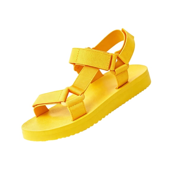 Women's Beach Sandals Summer Light Platform Open Toe Casual Shoes Outdoor Walking Anti Slip Sports Sandals, 36